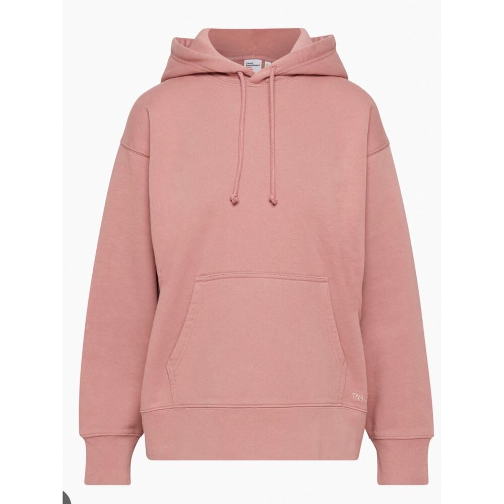 TNA Cozy Fleece Boyfriend Hoodie Pink Oversized XL